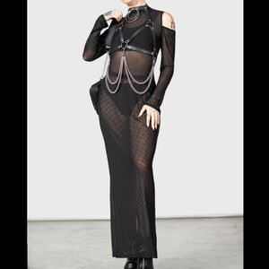 Killstar Paranormal Maxi Dress